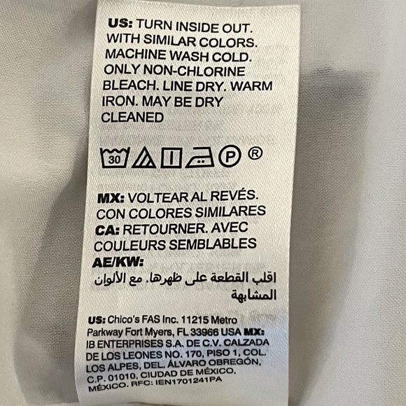 Chicos Blazer Jacket White Black Stripe Lined Knit Buttons Size 0 M - Picture 11 of 15